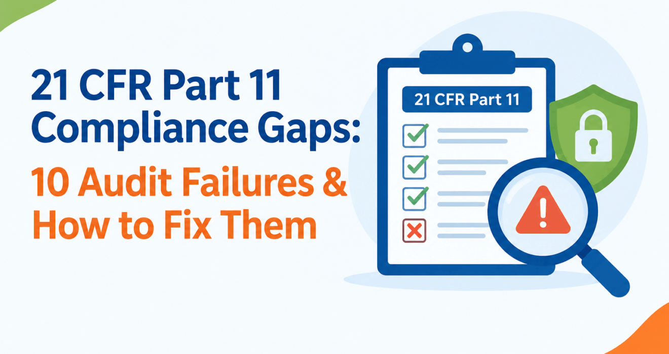 21 CFR Part 11 Compliance Gaps: 10 Audit Failures & Fixes